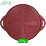 ماهیتابه گریل گرد سایز 28 رنگ بادمجانی