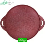 ماهیتابه گریل گرد سایز 28 رنگ بادمجانی
