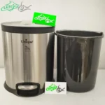 سطل زباله 14 لیتری استیل یونیک
